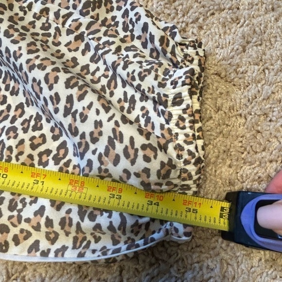 AERIE WOMENS LIGHT & AIRY ANIMAL PRINT 100% POLYESTER PANTS, SIZE XS/TP - Picture 8 of 10